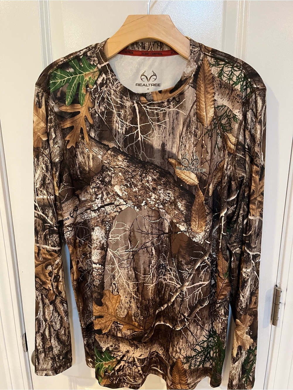 Realtree Men's Long Sleeve Camo Shirt - Brown/Green
